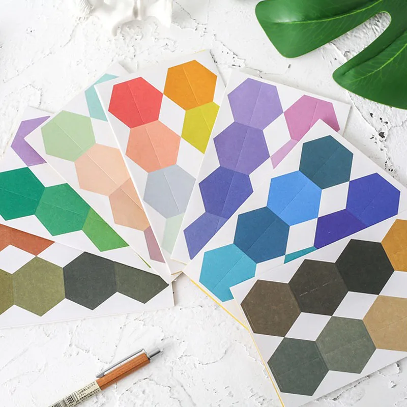 

48Sheets/Pack Candy Color Index Sticky Notes Notebook Planner Accessories Tool Index Sticky Sticker Message Notes Scratch Pad