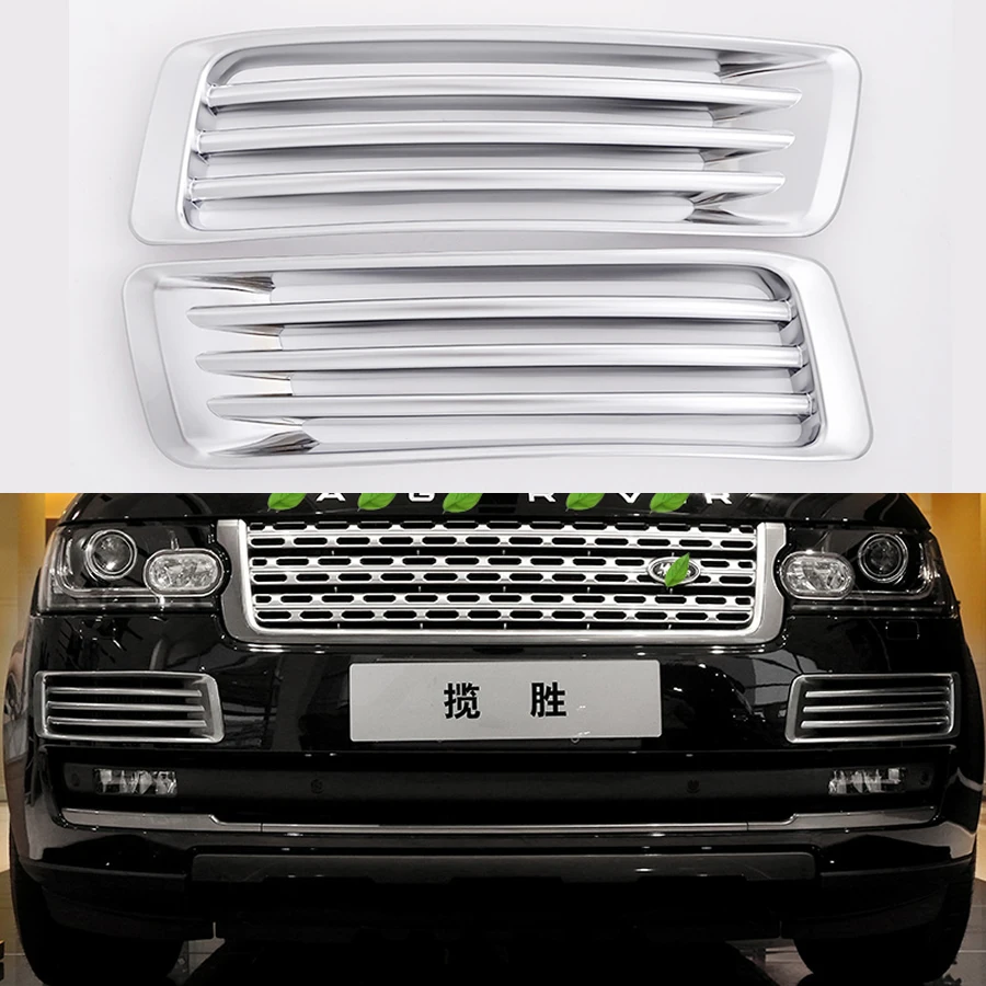 

For Land Rover Range Rover Executive Edition 2013-2017 Fog Lamp Shell Front Bumper Grille Driving Lamp Cover Fog Light Cover