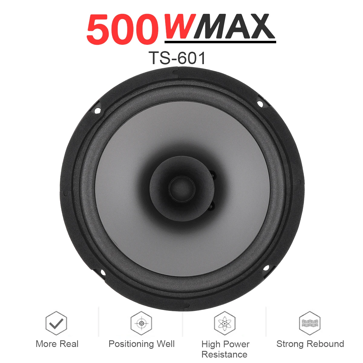 1pcs 6 Inch 500W Car HiFi Coaxial Speaker Vehicle Door Auto Audio Music Stereo Full Range Frequency Speakers For Cars Auto SUV