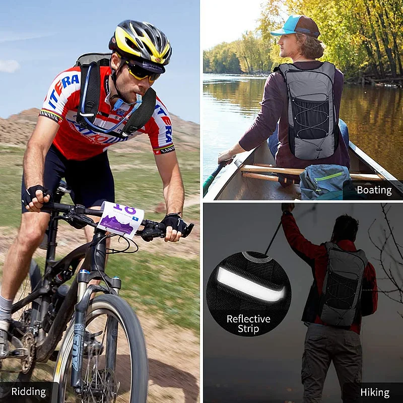 Poche à Eau 2L Poche à Eau d'hydratation Réservoir d'eau de Sport Sacs à Dos d'hydratation