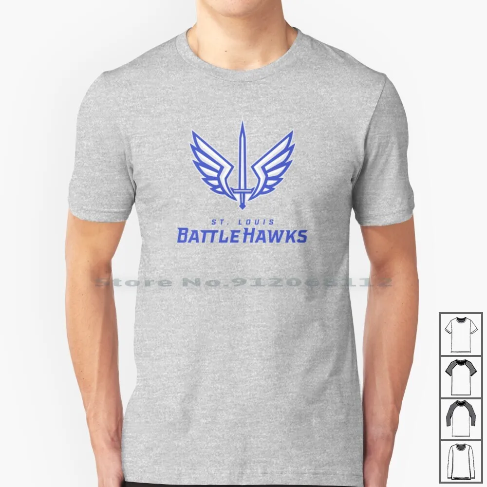 T-Shirt Battlehawks 100% Cotone Battlehawks Battlehawks Ka Kaw Football Tampa Bay Vipers
