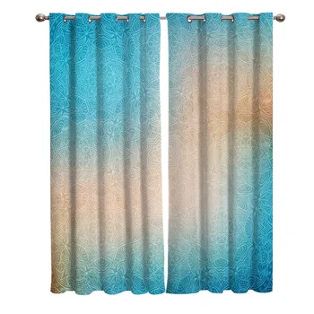 

Mandala Curtains Window Living Room Curtains Kitchen Indoor Window High Blackout Curtain
