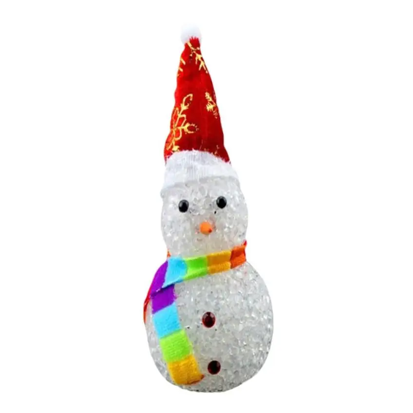 Onaments Merry Christmas украшение дома подарок Детская игрушка светящийся Снеговик счастливый дропшиппинг Jun6
