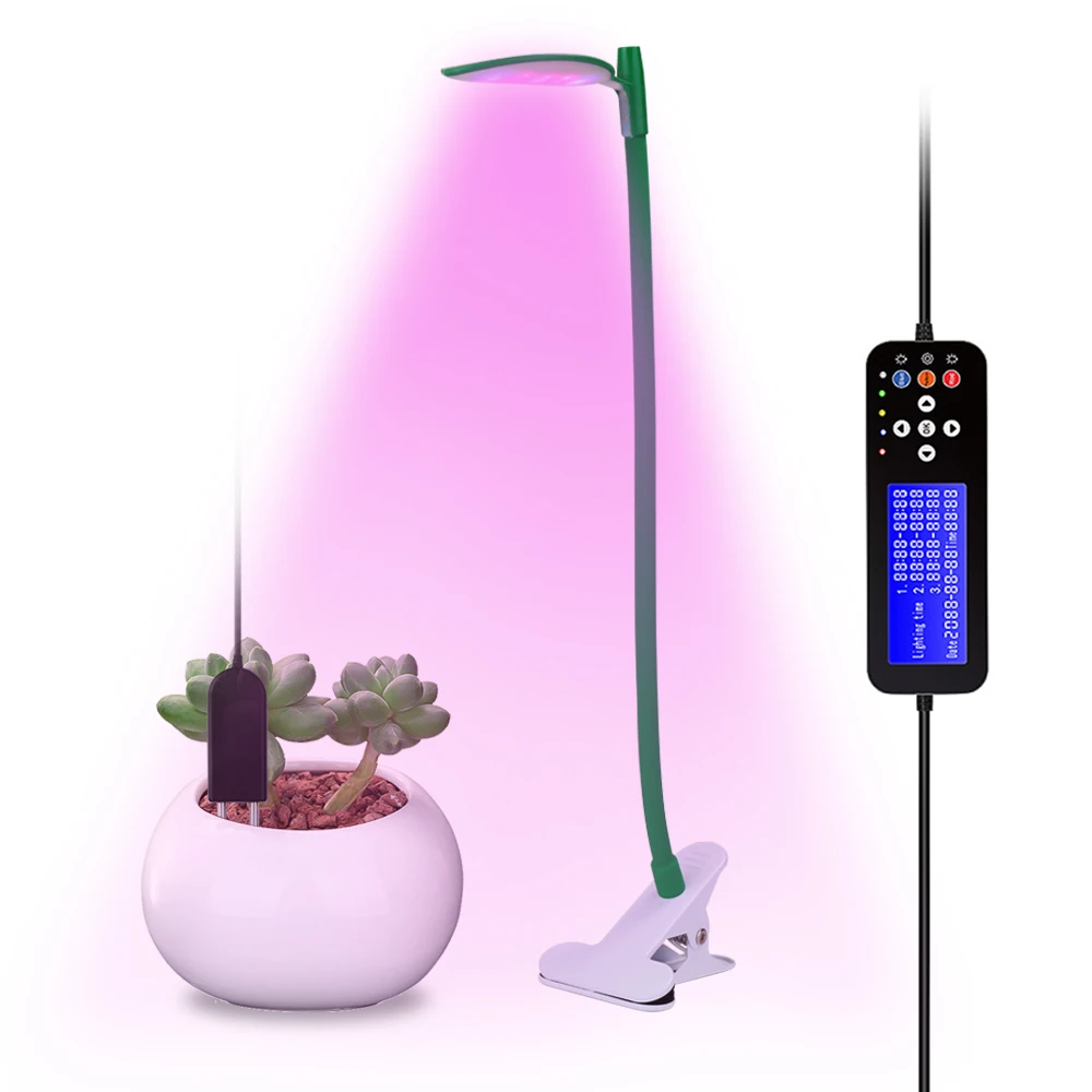 

LED Grow Lights for Indoor Plants Grow Light With Stand and Desk Clip Timer Plants Lamps for Flower Garden Greenhouse Seeding