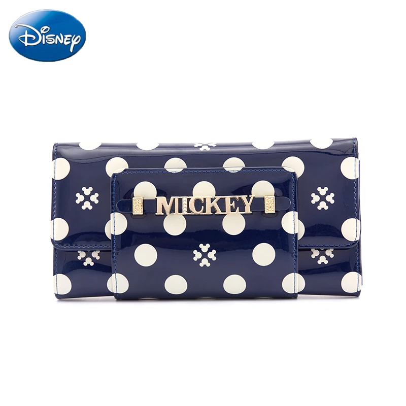 disney Новая женская сумочка-кошелек модный кошелек женский длинный кожзаменитель на молнии Повседневный женский кошелек-визитница для девушек вечерние кошельки Держатель - Цвет: BLUE