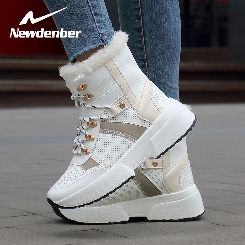 Boots Female women shoes Mid Calf 2020 Winter British Wind Thick With Short Boots Motorcycle Martin shoes Female Snow Plush Boot
