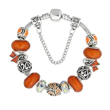 Ювелирные изделия браслеты, DIY браслет из сплава с бусинами, Смола-бисерная розовая лента; браслет подарок на день Святого Валентина