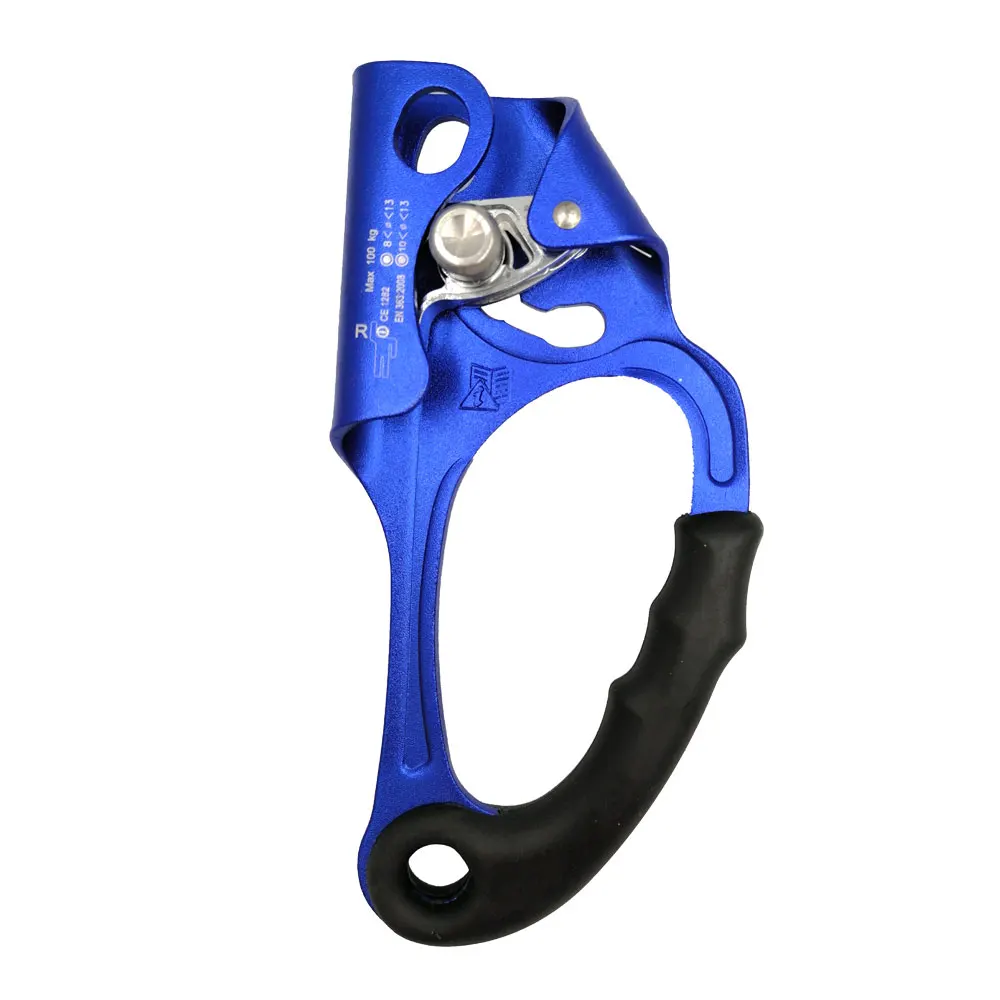 Rock Climbing Mountaineering Arborist Hand Ascender Rappelling Gear Device  Clamp Equipment for 8-12mm Rope