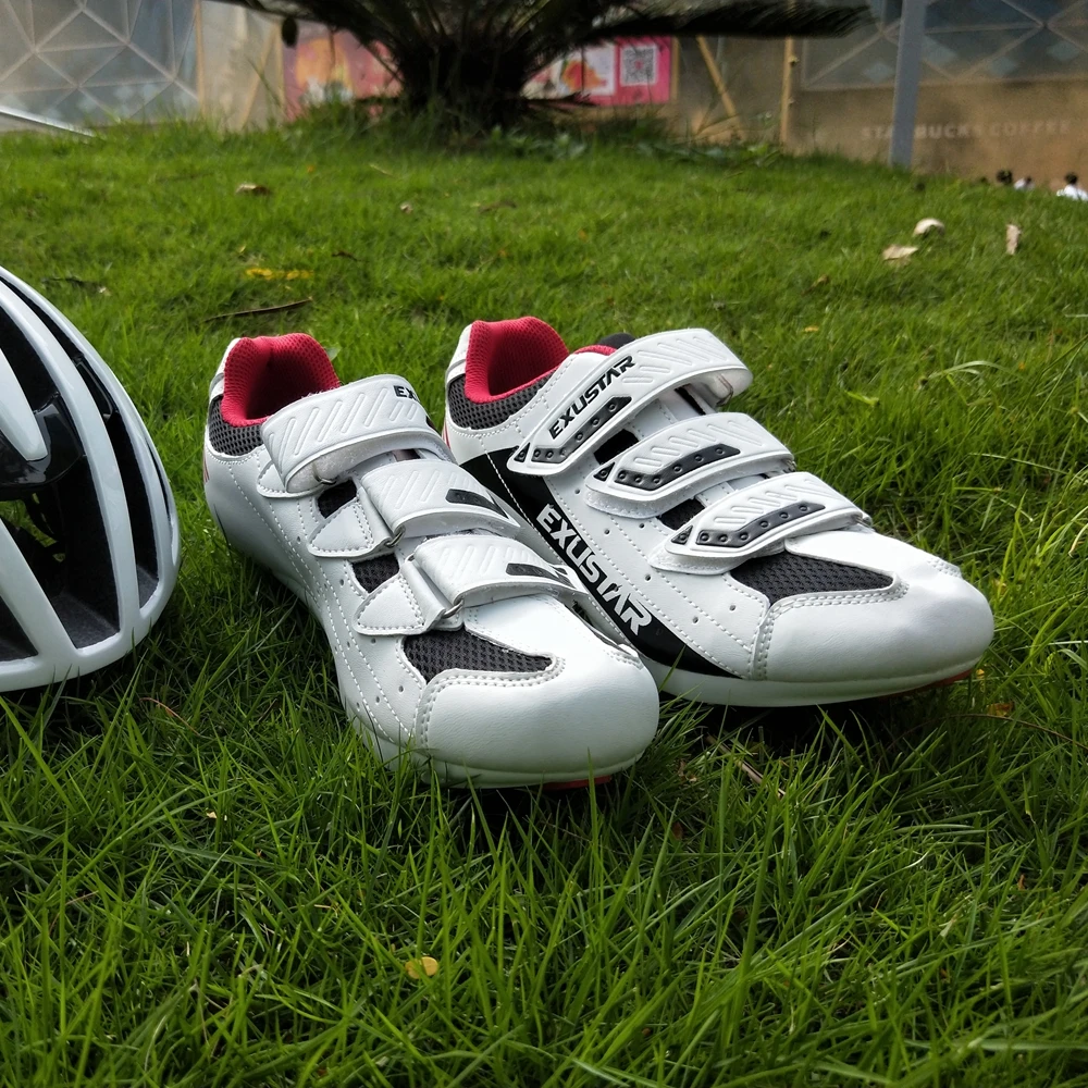Бежевый RACEWORKS дорожный велосипед совместим с Shimano SPD SL Look велосипедная обувь - Цвет: Бежевый