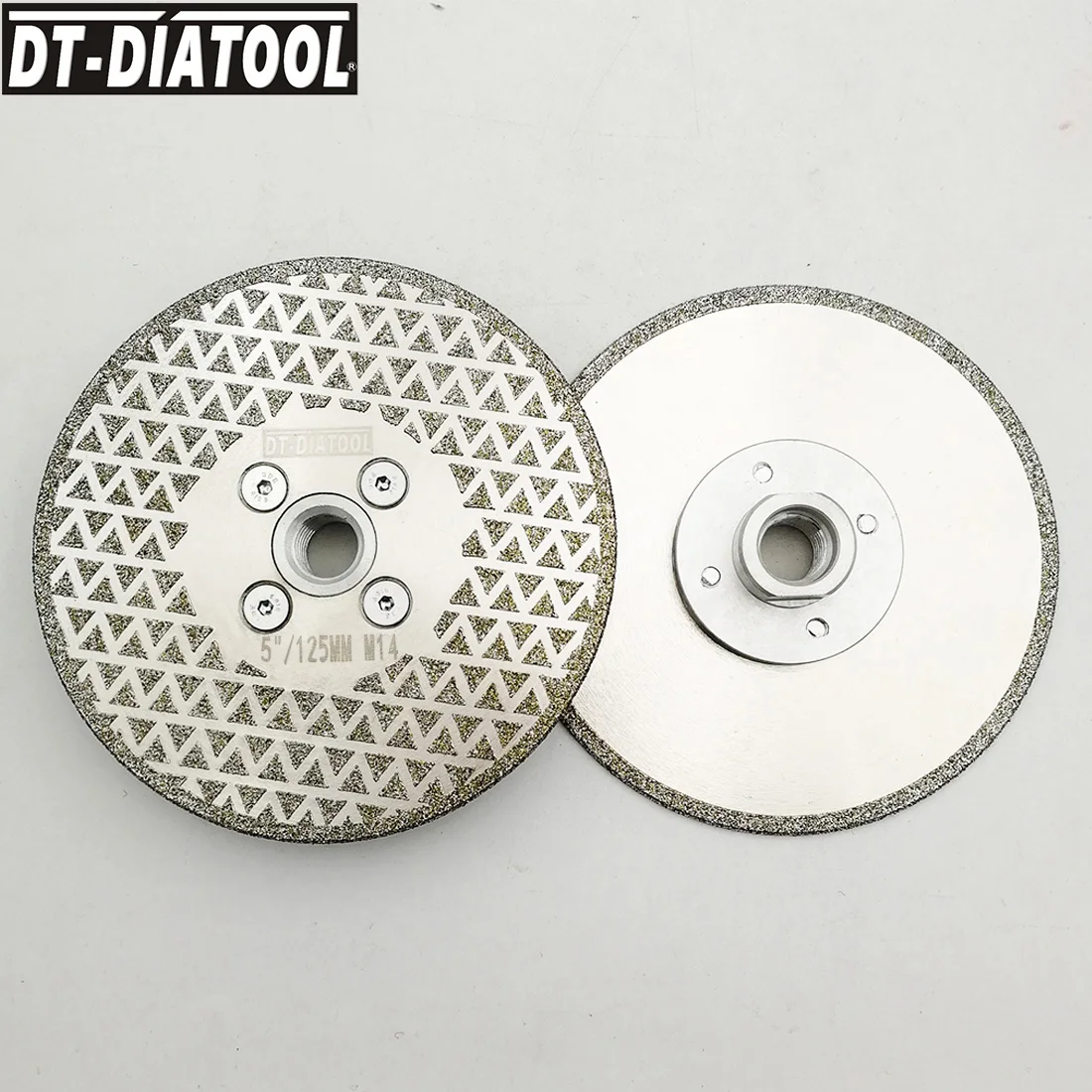 DT-DIATOOL 1pc Single Side Coated Electroplated Diamond Cutting Grinding Disc M14 or 5/8-11 Thread Granite Marble Tile Saw Blade images - 6