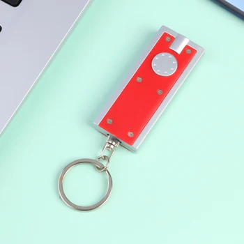 

LED Portable Keychain Lamp Tetris Hand Pocket Flashlight Mini Cold White Battery Travelling Easy Carrying Portable Parts