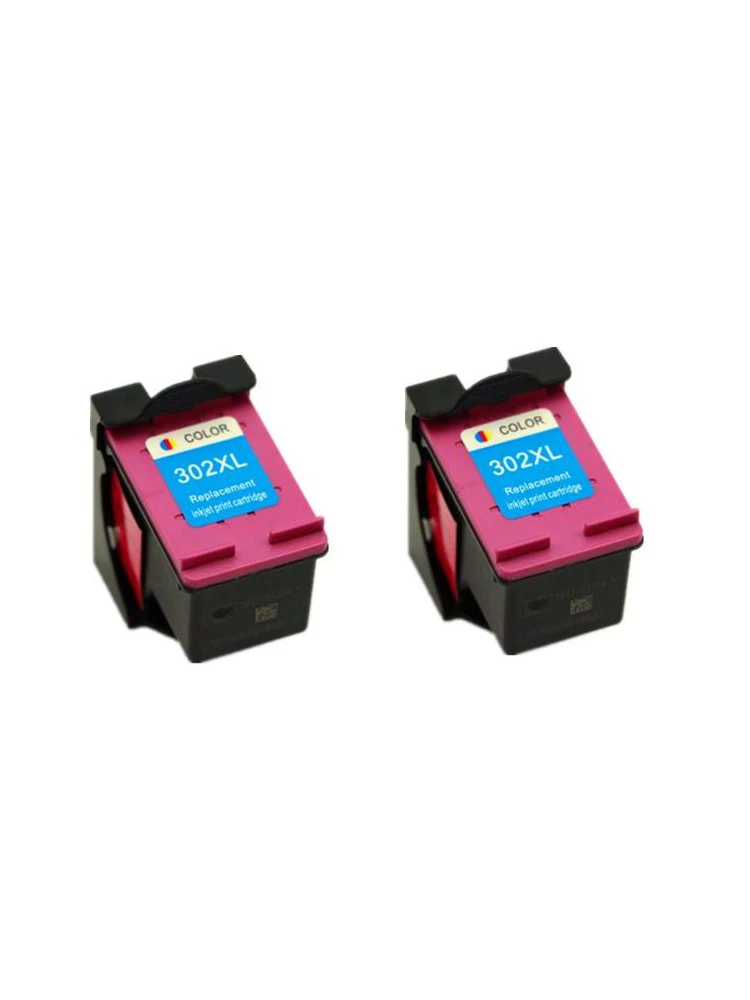 2x цветные чернильные картриджи совместимые для hp302 302xl для 302 OfficeJet 3830 4650 Envy 4520/4522 принтер