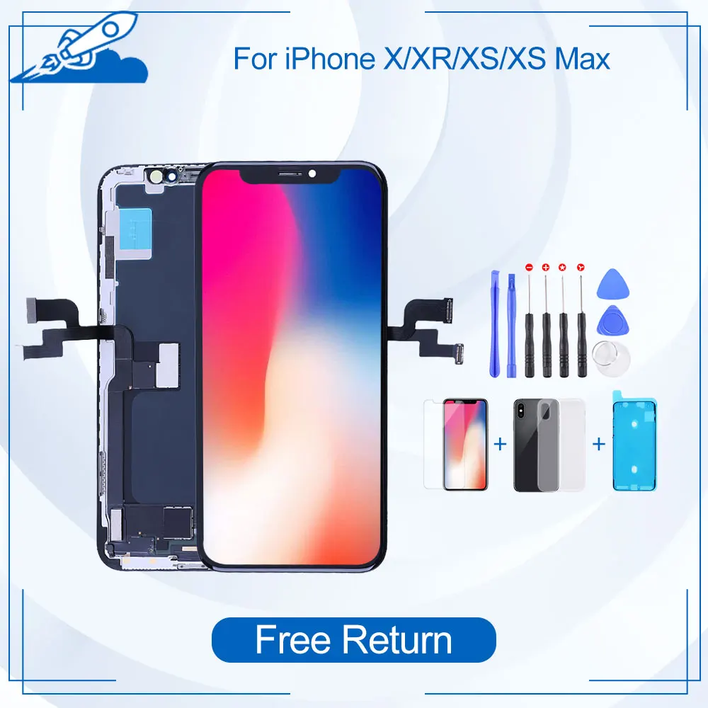 ЖК дисплей Elekworld для iPhone X XS XR Max TFT AMOLED с сенсорным экраном и дигитайзером в сборе