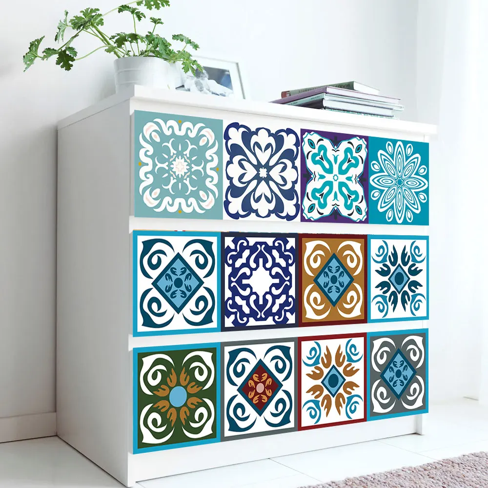 Fresh Style Retro Strip Wall Sticker Cupboard Bathroom Kitchen