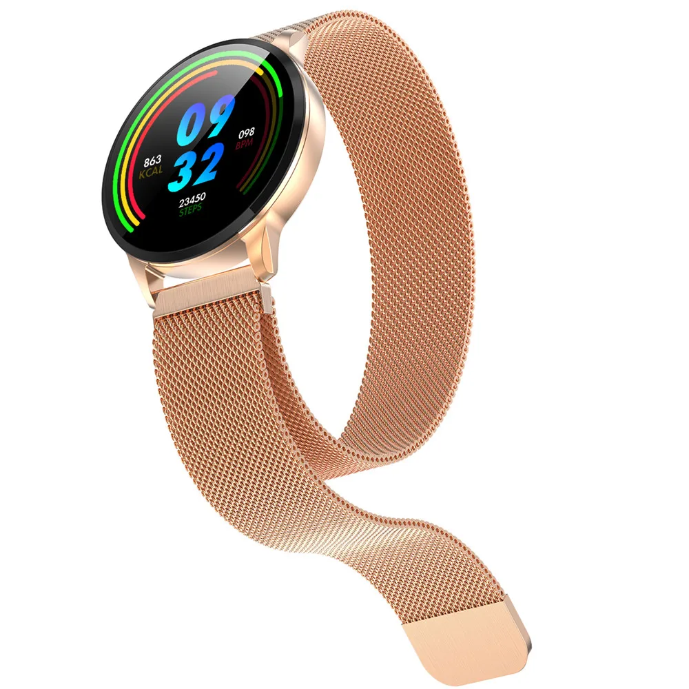 Greentiger Новые смарт-часы для фитнеса для женщин монитор сердечного ритма Bluetooth Шагомер сенсорный Интеллектуальный спортивный Smartwatch VS L5 L7 F8
