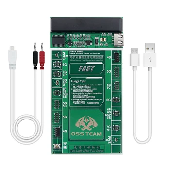 

W208A+ Smartphone Battery Fast Charging And Activated Board 2 In 1 Test Cable For Iphone X 7 6 6S Plus 5 5S 5C Se 4 4S