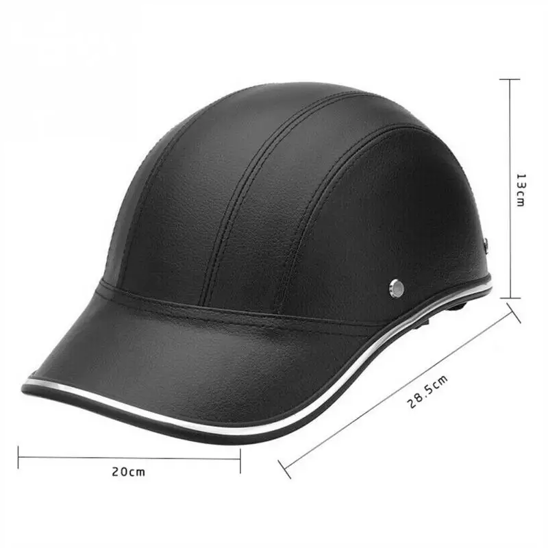 Sports cycling baseball cap helmet outdoor safety motorcycle bicycle durable colorful warm leather half helmet