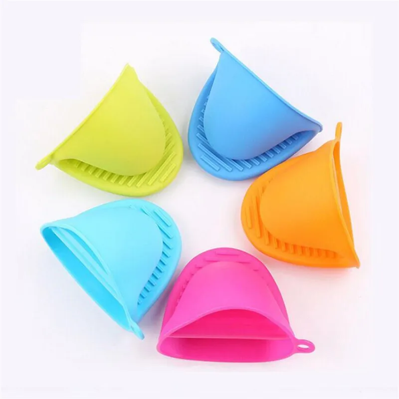 1pc Thicken Silicone Baking Oven Mitts Microwave Oven Glove Insulation Non Stick Anti-slip Grips Bowl Pot Clips Kitchen Gadgets