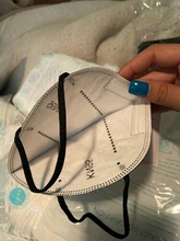 Mascarilla facial higiénica para adultos, máscara KN95 ffp2reutilizable de 5 capas FPP2, CE FFP2 FFP3, color negro