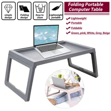 Mesa dobrável portátil portátil portátil portátil lapdesk computador notebook multi-função mesa escritório pequeno-almoço cama bandeja servindo mesa