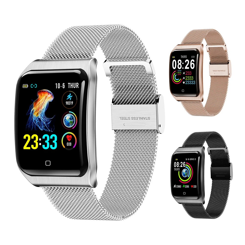 F9 Smart Watch Fitness Tracker Blood Pressure Heart Rate Monitor Dynamic UI Bracelet For IOS/ Android | Электроника