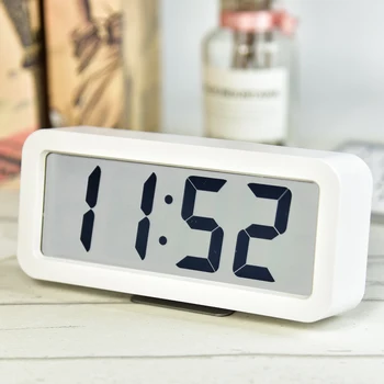 

Led Smart Alarm Clock Digital Music Modern Loud Silent Snooze Alarm Clock Battery Slim Reloj Despertador Night Lights AE50AC