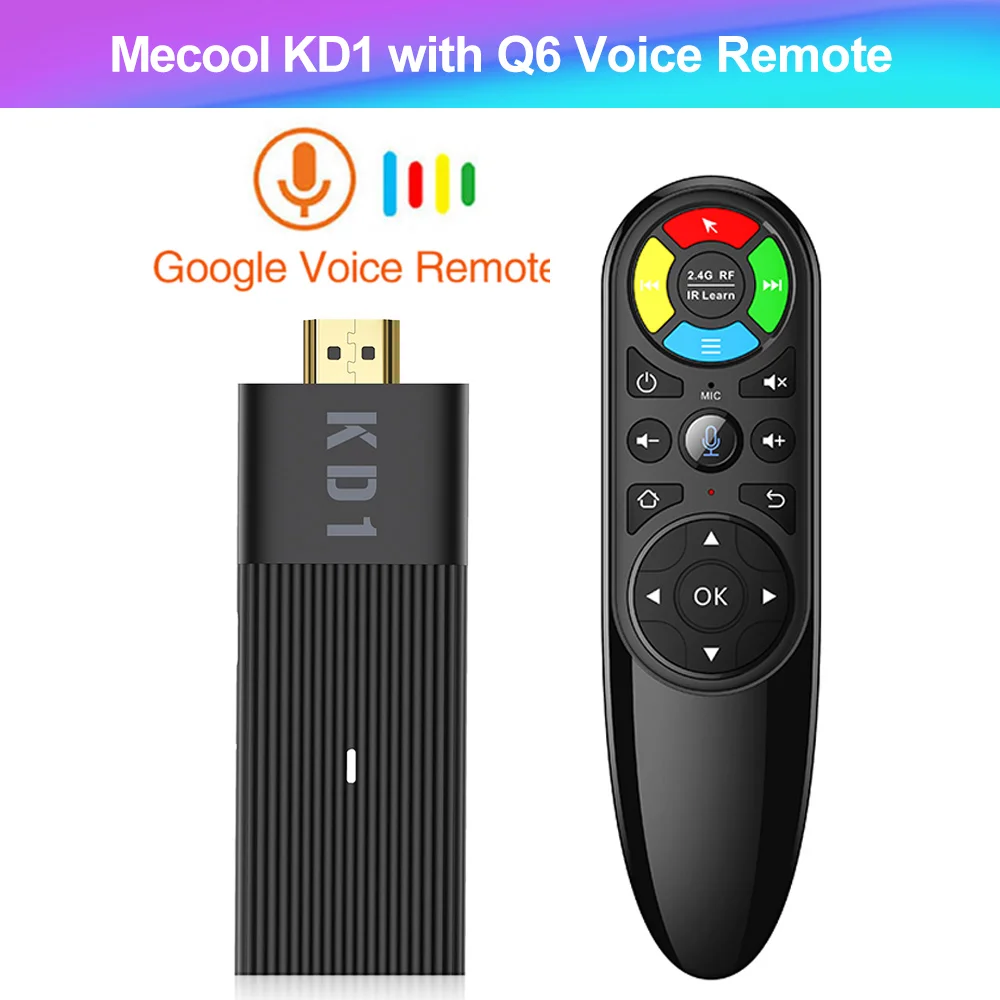 Global Mecool KD1 Google Certified Smart TV Stick Amlogic S905Y2 TV Box Android 10 2GB 16GB 1080P 4K 2.4G&5G Wifi BT TV Dongle mini tv sticks