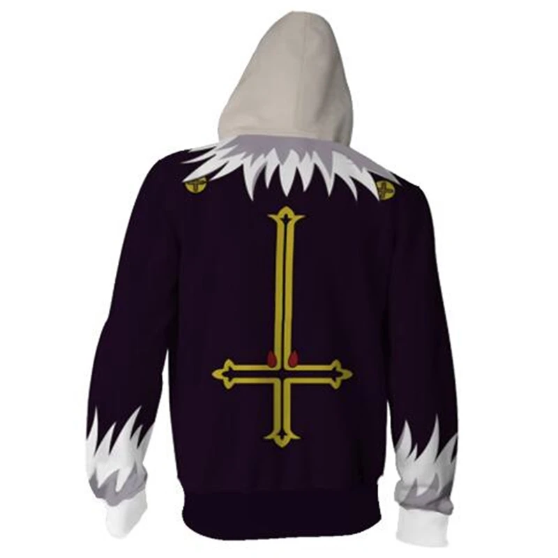 Аниме HUNTER×HUNTER Hisoka, косплей костюм, толстовка на молнии для косплея, Мужской и Женский Повседневный спортивный свитер, новинка