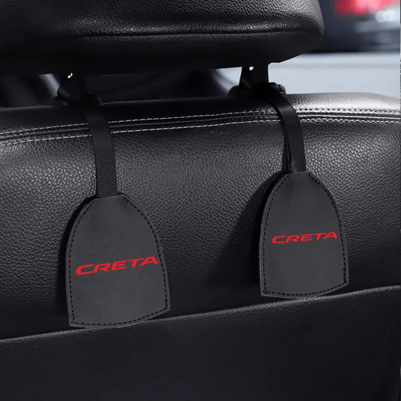 2 шт. автомобильный крючок на заднее сиденье для hyundai creta интерьерные автомобильные товары Крючки для подвешивания автомобиля вешалка сумка органайзер крюк