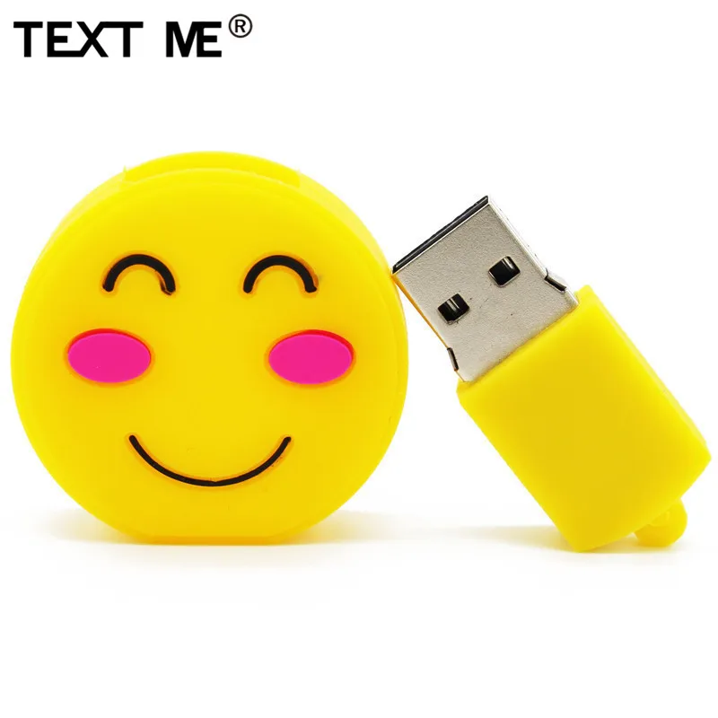 Флеш-накопитель TEXT ME 64GB USB stick 10 модель smile emotion expression USB флеш-накопитель 4GB 8GB 16GB 32GB usb2.0 memory Stic