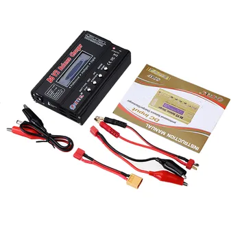 

HTRC B6 V2 80W 6A DC Digital Black Battery Balance Charger Discharger for 1-6S LiPo Battery w/ AU/EU/UK/US Plug Spare Parts
