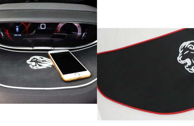 Lsrtw2017 Car Dashboard Cellphone Mat for Peugeot 3008 5008 Interior Accessories Mouldings