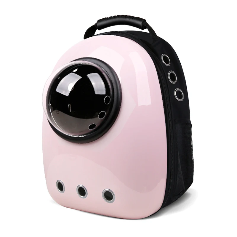 Pink 9-hole style Сумка для кошек, сумка для домашних животных, клетка для кошек, переносная сумка для дома, сумка на плечо, рюкзак для собак, космическая сумка для переноски, товары для кошек - Цвет: Pink 9-hole style