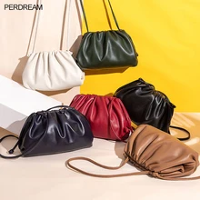 Кожаная облачная сумка, женская сумка, новинка, модная простая сумка на плечо