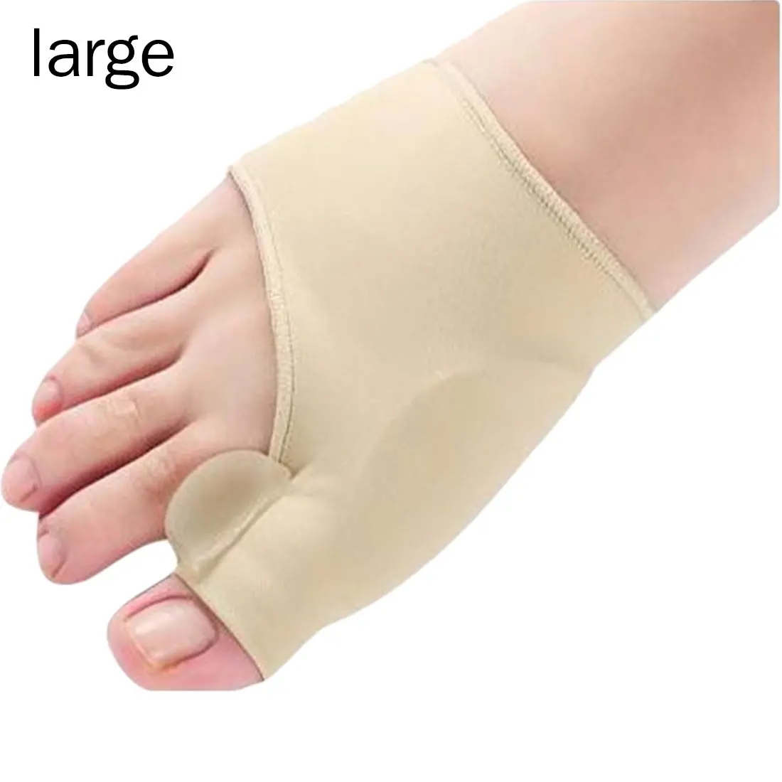 1Pair Big / Small Toe Corrector Orthotics Feet Foot Care Bone Thumb Adjuster Correction Soft Pedicure Socks Bunion Straightener