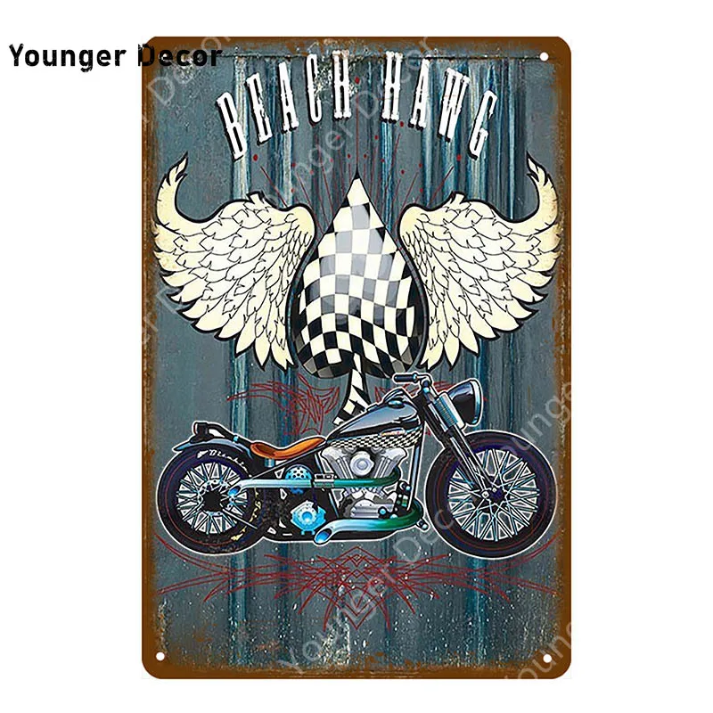 20*30 см винтажные Ретро мотоциклы металлические знаки мотоциклы мотоцикл тарелка плакат бар клуб паб домашний Гараж Декор YI-184
