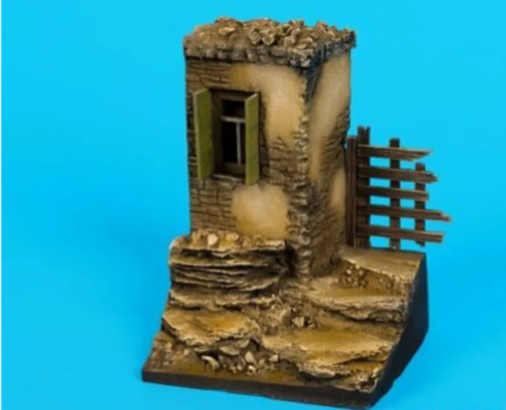 Plataforma de construcción de Casa de resina de fundición a presión, escala 1:35, 70x70mm, d35074