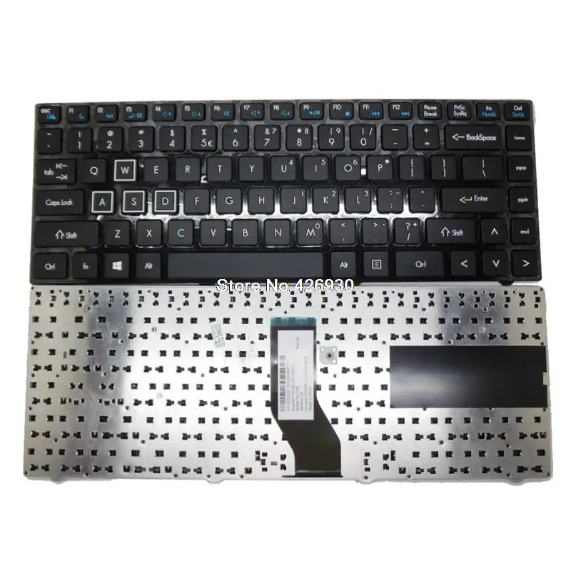 Клавиатура для ноутбука Quanta JW5 MP-11L33US-9203 AEJW5U00010 английская черная с рамкой Новинка