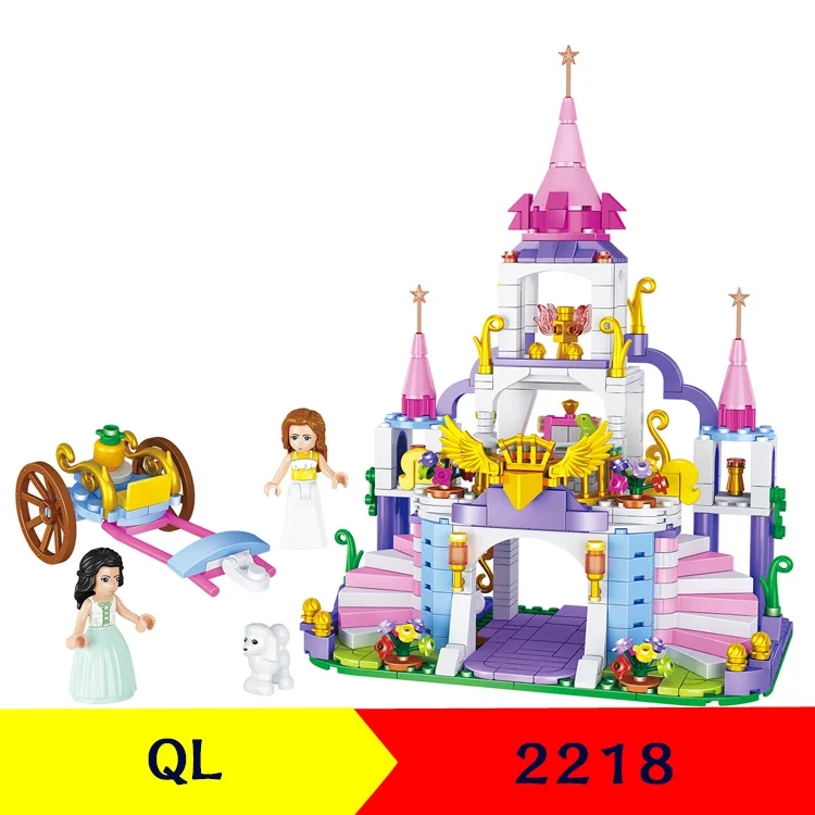 

QL2218 Princess Jenny's castle girl series small particles assembled building blocks educational toys
