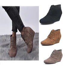 Модная женская прогулочная обувь; женские ботильоны на танкетке; пикантная женская обувь на высоком каблуке со шнуровкой; винтажные Ботинки Martin; Botas Mujer