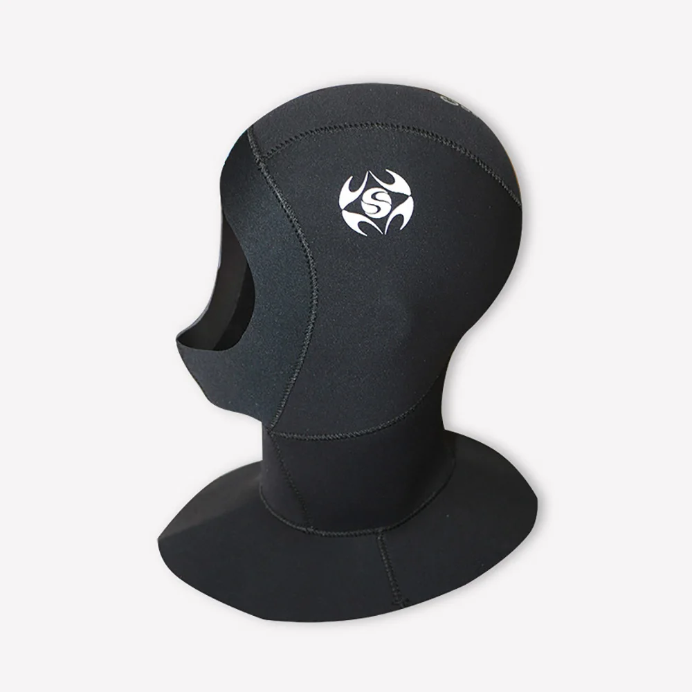 3MM Waterproof Neoprene Scuba Diving Hood With Shoulder Snorkeling Equipment Hat Cap Winter Swim
