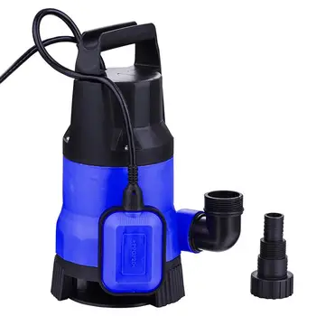 

1pc Plastic Submersible Pump Gardening Pump Basement Garden Pond Use Water Pump With UK Plug (1100W Blue)