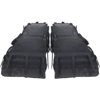 

Roll Bar Storage Bag Cage with Multi-Pockets Organizers Cargo Bag Tool Kits Holder for 2007-2019 Jeep Wrangler JK Rubicon 4-Door