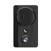 Adaptateur de caméra WIFI 1080P avec Vision nocturne et éclairage LED, prise 180 °, grand Angle de CCTV US degrés 