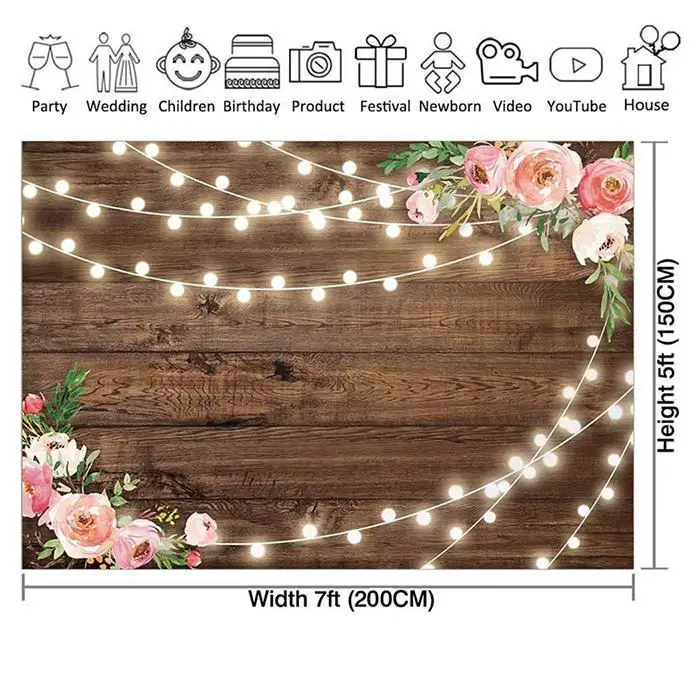 Цветочные деревянные фотостудии тканый Фотофон фон стены студии, гостиной и т. Д. Реквизит