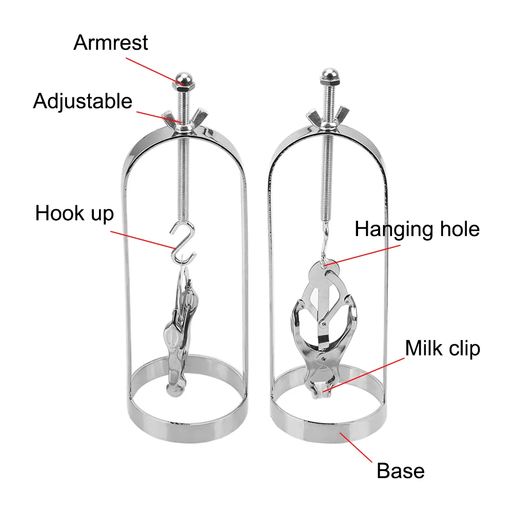 Nipple Sex Toys Nipple Clamps Metal Nipple Clamps for Women Breast Cage Bondage Set