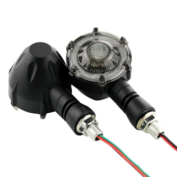 

2Pcs Motorcycle Signal Light Modified Led Two-Color Streamer Turn Signal Indicator Light Daytime Running Lights
