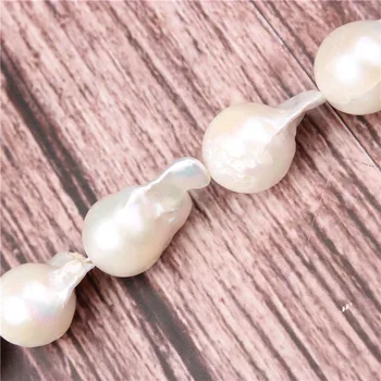 

20-12MM Natural Freshwater Pearl High Quality 15.7" Punched Loose Beads Irregular Shape Jewelry Making DIY Women Necklace Bracel