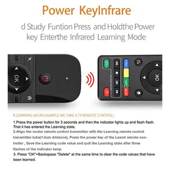 

M8 Backlit Air Mouse Smart Voice Remote Control 2.4G RF Wireless Keyboard R9UA