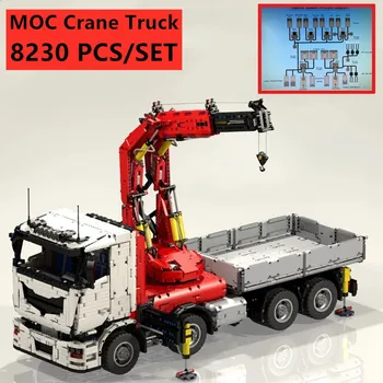 

NEW RC Power Function Technic Bat Truck off-road Rescue Crane MOC-8800 Building Blocks Toy Kit Educational Kids Birthday Gifts